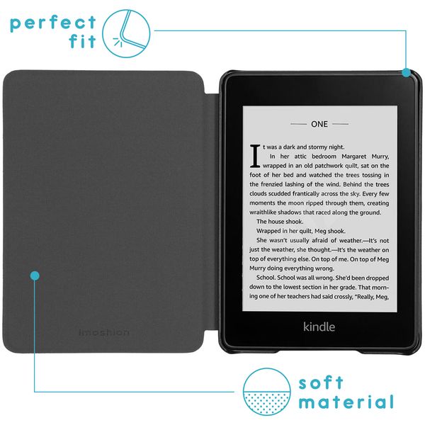 imoshion Design Slim Hard Case Sleepcover Amazon Kindle 10 - Green Leopard