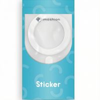 imoshion ﻿Autocollant MagSafe avec aide à l'installation - Blanc
