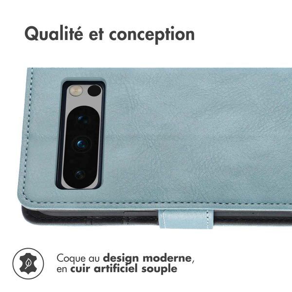 imoshion Étui de télephone portefeuille de luxe Google Pixel 8 Pro - Bleu clair