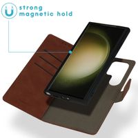 imoshion Etui de télephone luxe 2-en-1 amovible Samsung Galaxy S24 Ultra - Marron