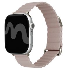 imoshion Bracelet magnétique en cuir synthétique Apple Watch | 44/45/46/49 mm - Beige