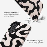 Selencia Coque arrière Vivid Samsung Galaxy S23 - Art Wave Black