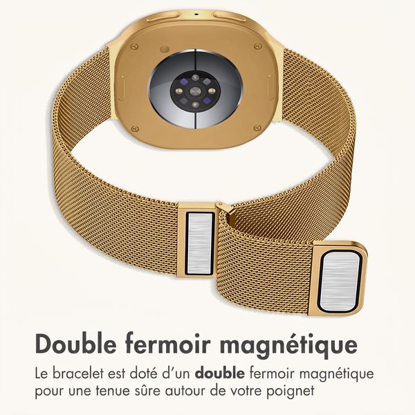imoshion Bracelet magnétique milanais Samsung Galaxy Watch 9 (40/44mm) / Watch 8 (40/44mm) / Classic (46mm) - Doré