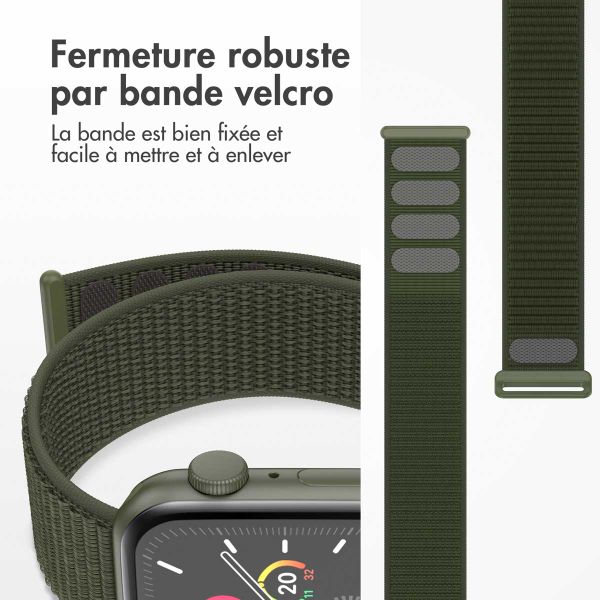 imoshion Bracelet en nylon Apple Watch | 38/40/41/42 mm - Army Green