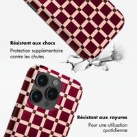 Selencia Coque arrière Vivid avec MagSafe Apple iPhone 15 Pro - Check This Burgundy
