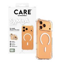 CARE by PanzerGlass Étui tendance Samba avec MagSafe Apple iPhone 17 Pro Max - Clear / White