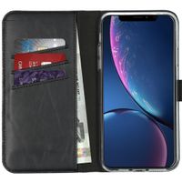 Selencia Étui portefeuille en cuir véritable Apple iPhone 11 Pro Max - Noir