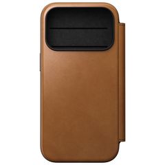 Nomad Étui de télephone portefeuille Modern Leather Folio Apple iPhone 18 Pro / 17 Pro - English Tan
