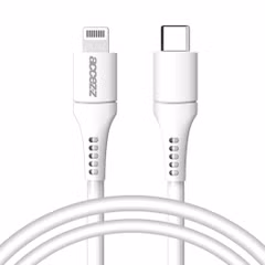 Accezz Câble Lightning vers USB-C - Certifié MFi - 1 mètre - Blanc