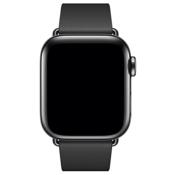 Apple Bracelet Leather Band Modern Buckle Apple Watch | 38/40/41/42 mm - Taille M - Noir