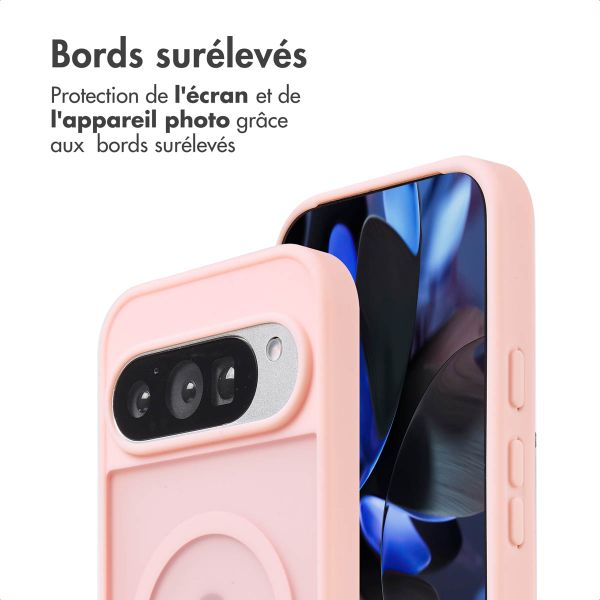 imoshion Coque Color Guard avec MagSafe Google Pixel 9 / 9 Pro / 10 / 10 Pro - Rose clair