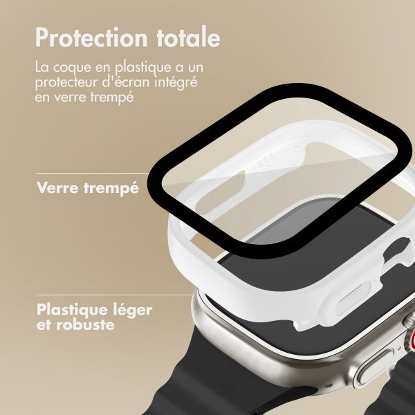 imoshion Coque rigide à couverture complète Apple Watch Ultra / Ultra 2 / Ultra 3 - 49 mm - Blanc