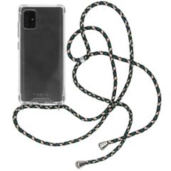 imoshion Coque arrière transparente avec cordon Samsung Galaxy A51 - Green Multi Color