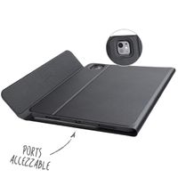 Accezz Étui de tablette portefeuille Bluetooth Clavier Apple iPad Pro 13 (2025) M5 / (2024) M4 - AZERTY / FR - Noir