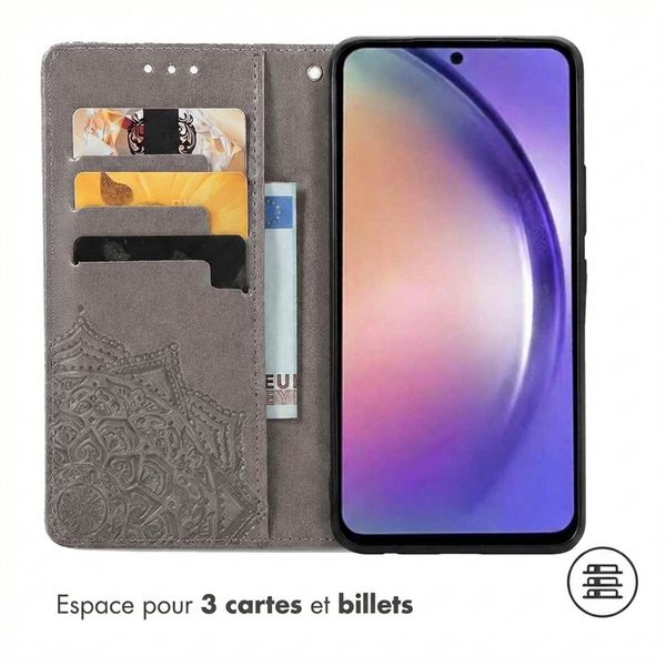 imoshion Etui de télephone Mandala Samsung Galaxy A55 - Gris