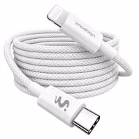 imoshion Câble USB-C vers Lightning Tressé 30 W - 1 mètre - Blanc