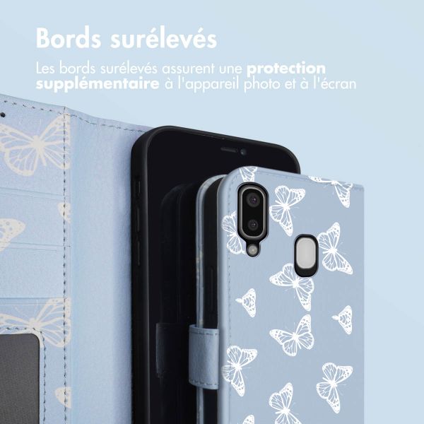 imoshion Étui de télephone portefeuille Design Samsung Galaxy A20e - Butterfly