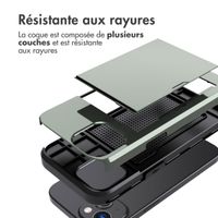 imoshion Coque arrière avec porte-cartes Apple iPhone 15 - Vert foncé