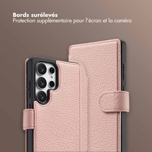 Selencia Étui Riva avec MagSafe et cordon de téléphone Samsung Galaxy S25 Ultra - Old Pink