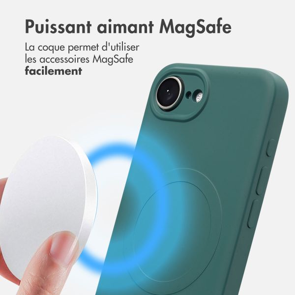 imoshion Coque Couleur avec MagSafe Apple iPhone 17e / 16e - Vert foncé