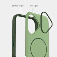 imoshion Coque arrière Color avec Thin MagSafe Ring Apple iPhone 16 - Vert foncé