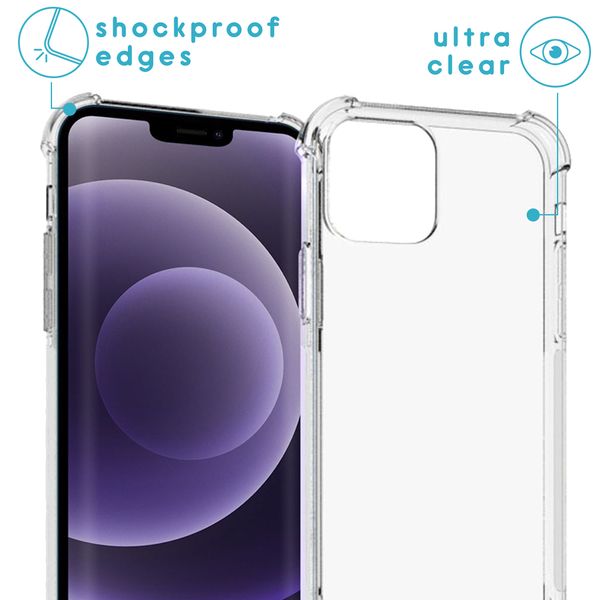 imoshion Coque arrière transparente avec cordon Apple iPhone 13 - Noir & Doré