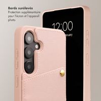 Selencia Coque de télephone Nova avec cordon et porte-cartes Samsung Galaxy S25 / S24 - Dusty Rose
