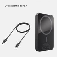 Selencia Powerbank Vivid 5 000 mAh - MagSafe et Qi - Black / Check This Olive