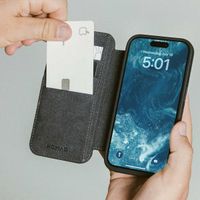 Nomad Étui de télephone portefeuille Modern Leather Folio Apple iPhone 16 Pro Max - Marron