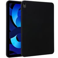 Accezz Coque Liquid Silicone avec porte-stylet Apple iPad Air 11 pouces (2026) M4 / (2025) M3 / (2024) M2 / Air 5 (2022) / Air 4 (2020) - Noir