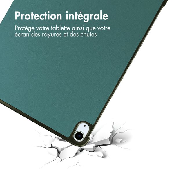 imoshion Coque tablette Trifold Apple iPad Air 13 pouces (2026) M4 / (2025) M3 / (2024) M2 - Vert foncé