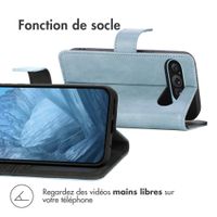 imoshion Étui de télephone portefeuille de luxe Google Pixel 9 / 9 Pro - Bleu clair