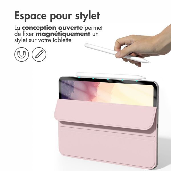 imoshion Magnetic etui de téléphone portefeuille Apple iPad Pro 11 (2022 / 2021 / 2020 / 2018) - Rose