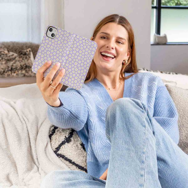 imoshion Étui de télephone portefeuille Design Samsung Galaxy A20e - White Daisy