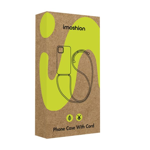 imoshion Coque avec dragonne + bracelet - Perles Apple iPhone 15 Pro Max - Transparent