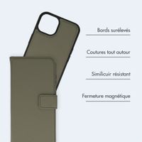 imoshion Étui portefeuille luxe 2-en-1 amovible Apple iPhone 15 - Vert