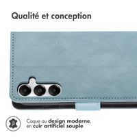 imoshion Étui de télephone portefeuille de luxe Samsung Galaxy A55 - Bleu clair
