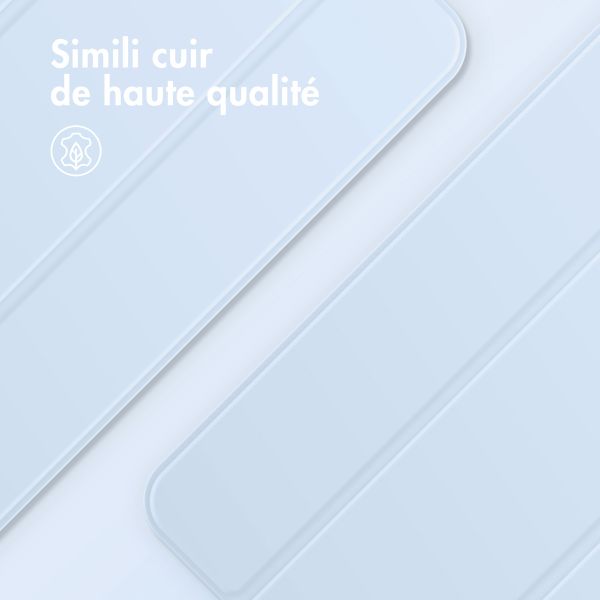 imoshion Magnetic etui de téléphone portefeuille Apple iPad Air 11 pouces (2026) M4 / (2025) M3 / (2024) M2 / Air 5 (2022) / Air 4 (2020) - Bleu clair