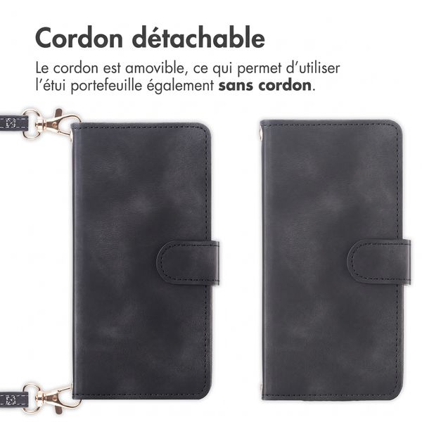 imoshion Etui de télephone portefeuille avec cordon Oppo Reno 16 / 16 Pro - Noir