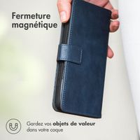 imoshion Étui de télephone portefeuille de luxe Oppo Reno15 F (5G) - Bleu foncé