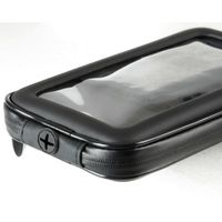 Lampa Support de téléphone Smart Case pour scooter - Résistant aux éclaboussures - Rotation à 360° - Fixation sur rétroviseur et pare-brise - Noir