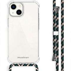 imoshion Coque arrière transparente avec cordon Apple iPhone 14 - Green Multi Color