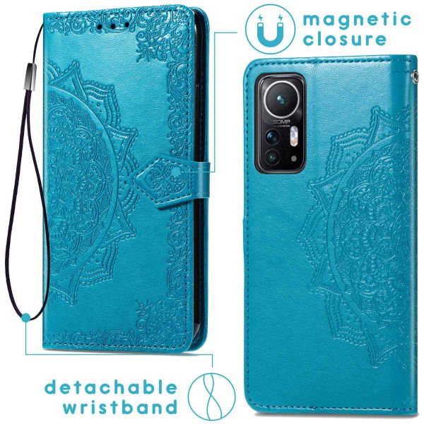 imoshion Etui de télephone Mandala Xiaomi 12 / 12X - Turquoise