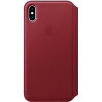 Apple Étui de télephone portefeuille Leather Folio Apple iPhone Xs Max - Red