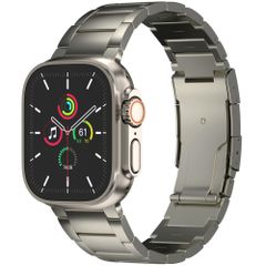 Accezz Bracelet en acier Titane mat Apple Watch | 44/45/46/49 mm - Titanium