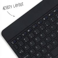 Accezz Étui de tablette portefeuille Bluetooth Clavier Samsung Galaxy Tab A9 Plus - AZERTY / FR - Noir