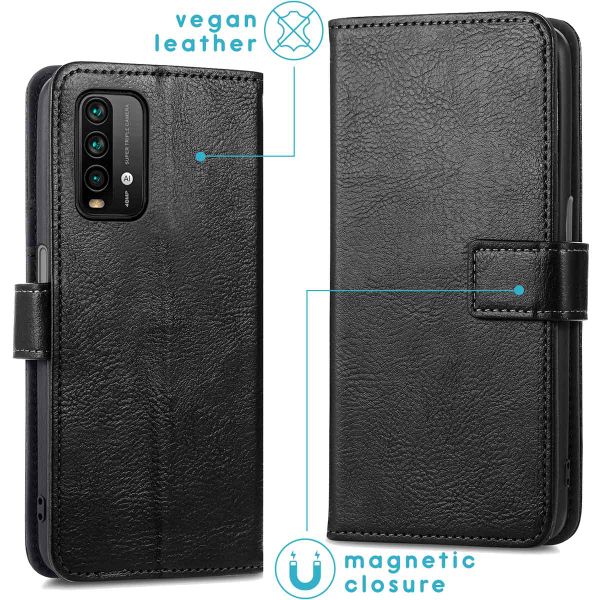 imoshion Étui de télephone portefeuille de luxe Xiaomi Redmi 9T - Noir