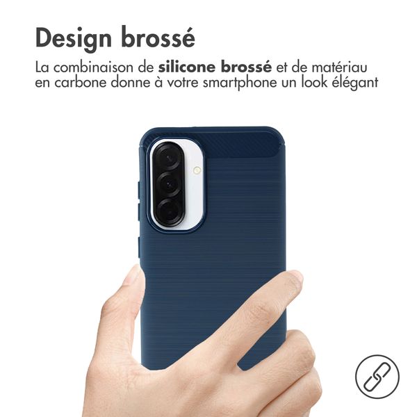 imoshion Coque Brushed Samsung Galaxy A37 (5G) - Bleu foncé