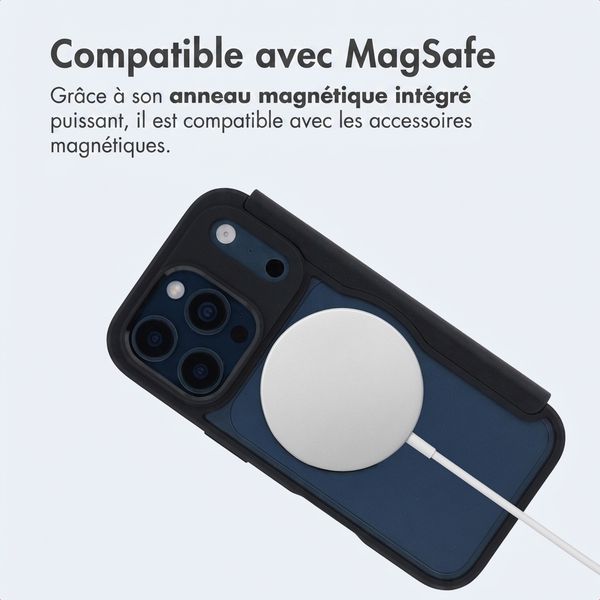 imoshion Bookcase transparente avec MagSafe Apple iPhone 17 Pro Max - Noir