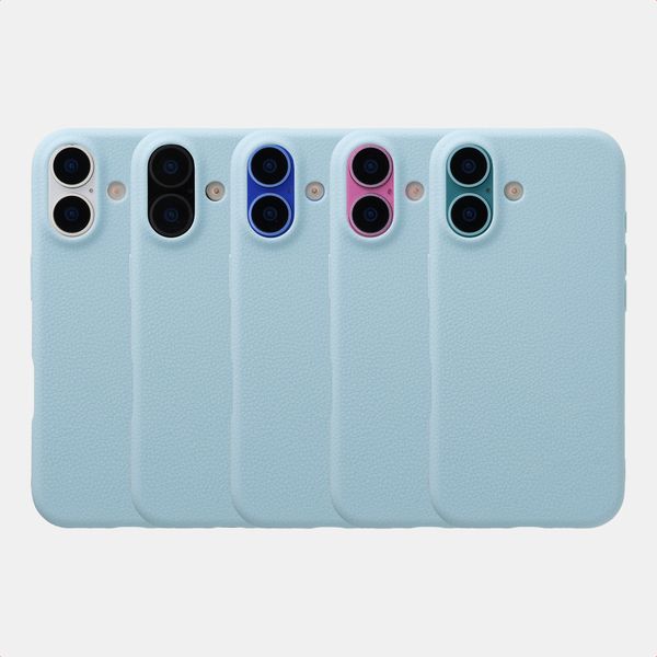 imoshion Coque arrière Texture Apple iPhone 16 - Bleu clair